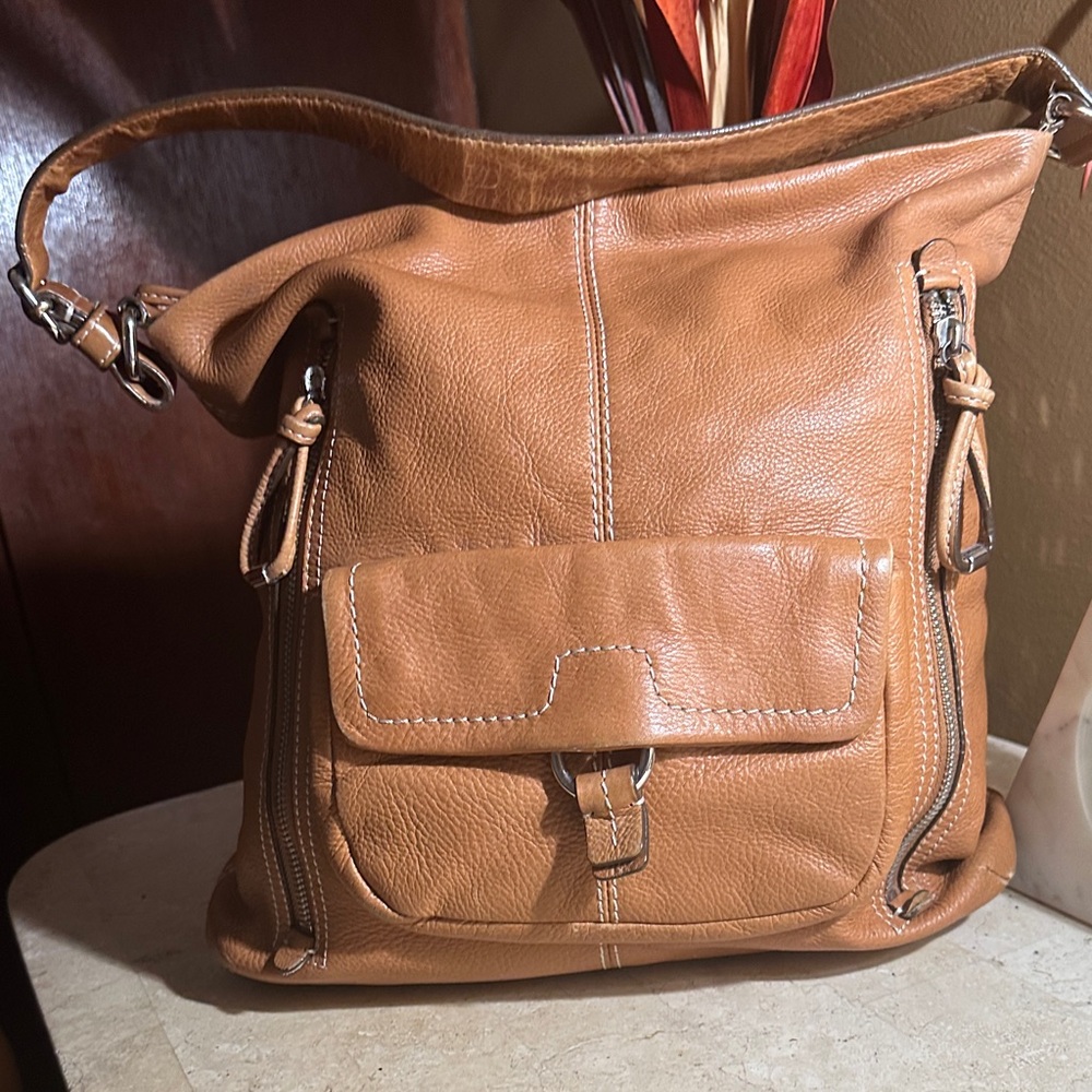 Banana Republic Tan Leather Satchel
